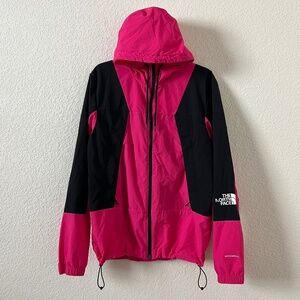 THE NORTH FACE Windbreaker Jacket Windwall Men's Sz Medium Hooded Zip Up Pockets